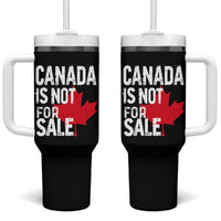 Canada Is Not For Sale Tumbler With Handle Distressed Vintage Canadian Maple Leaf