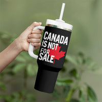 Canada Is Not For Sale Tumbler With Handle Distressed Vintage Canadian Maple Leaf