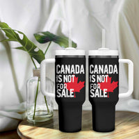 Canada Is Not For Sale Tumbler With Handle Distressed Vintage Canadian Maple Leaf