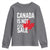 Canada Is Not For Sale Youth Sweatshirt Distressed Vintage Canadian Maple Leaf