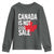 Canada Is Not For Sale Youth Sweatshirt Distressed Vintage Canadian Maple Leaf