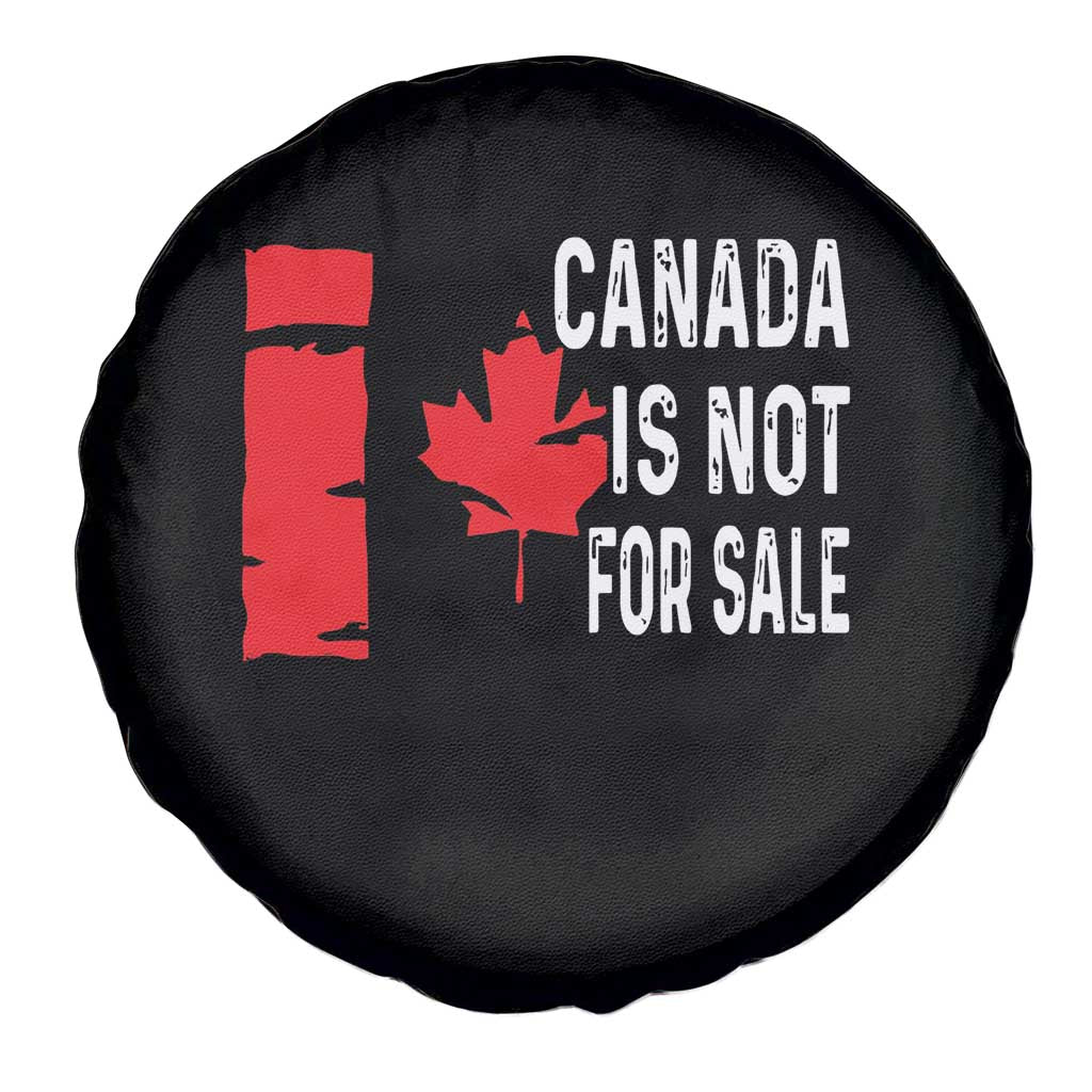 Canada Is Not For Sale Spare Tire Cover Maple Leaf Candadian Flag Distressed