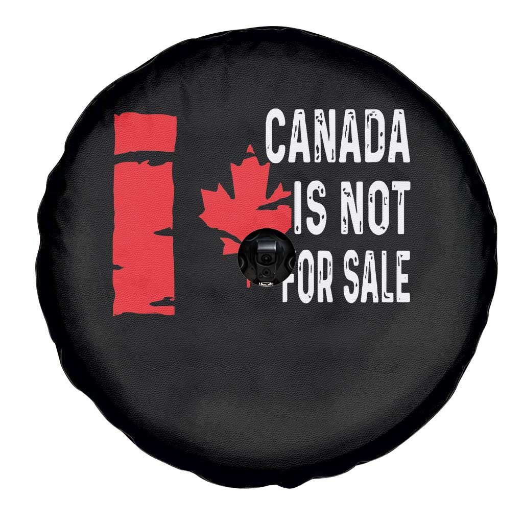 Canada Is Not For Sale Spare Tire Cover Maple Leaf Candadian Flag Distressed
