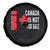 Canada Is Not For Sale Spare Tire Cover Maple Leaf Candadian Flag Distressed