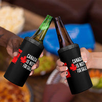 Canada Is Not For Sale 4 in 1 Can Cooler Tumbler Maple Leaf Candadian Flag Distressed