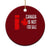 Canada Is Not For Sale Ceramic Ornament Maple Leaf Candadian Flag Distressed - Wonder Print Shop