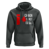 Canada Is Not For Sale Hoodie Maple Leaf Candadian Flag Distressed