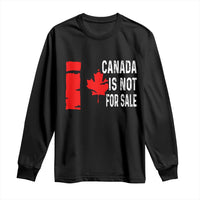 Canada Is Not For Sale Long Sleeve Shirt Maple Leaf Candadian Flag Distressed