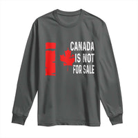 Canada Is Not For Sale Long Sleeve Shirt Maple Leaf Candadian Flag Distressed