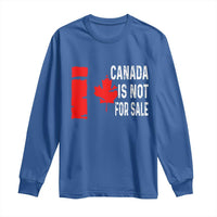 Canada Is Not For Sale Long Sleeve Shirt Maple Leaf Candadian Flag Distressed