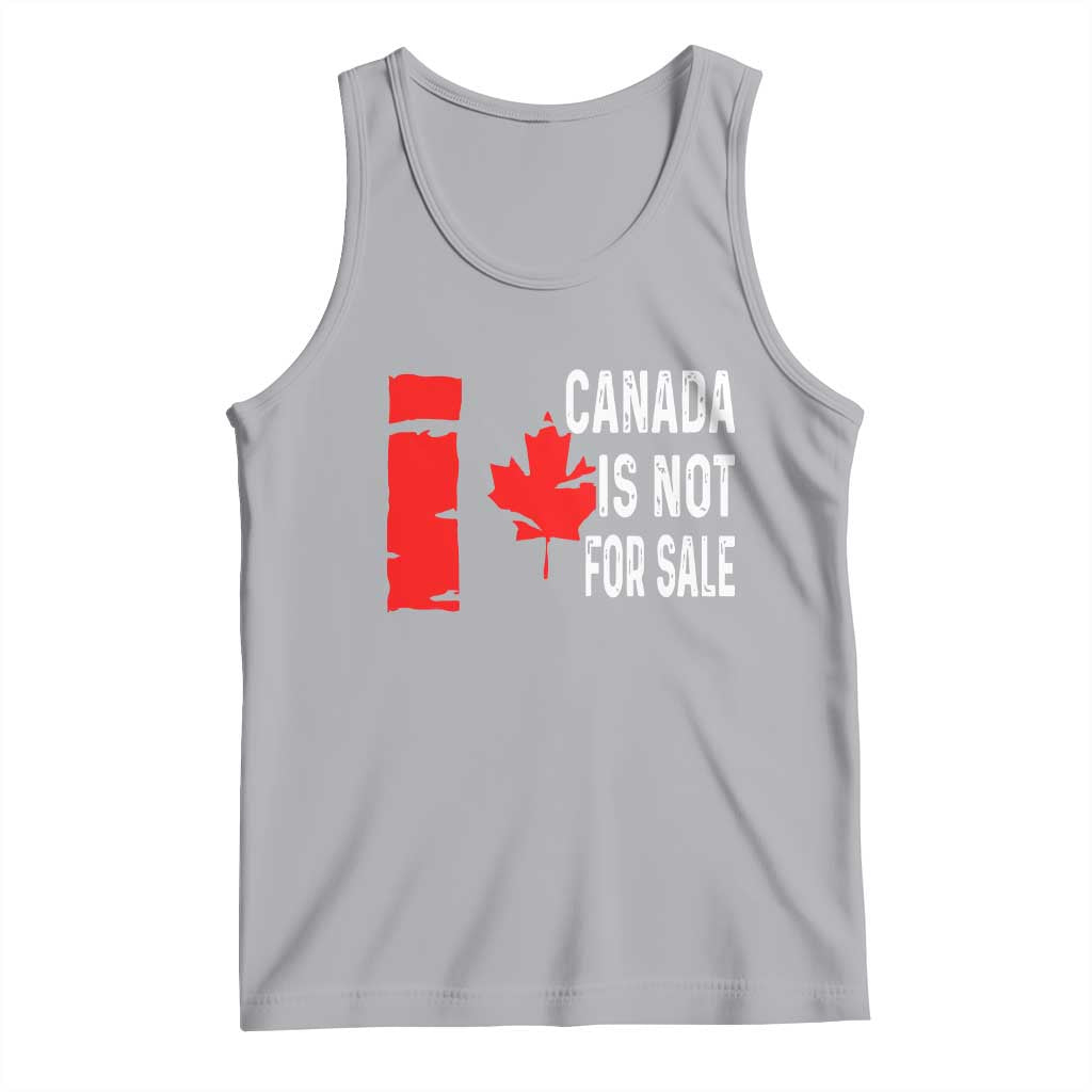 Canada Is Not For Sale Tank Top Maple Leaf Candadian Flag Distressed