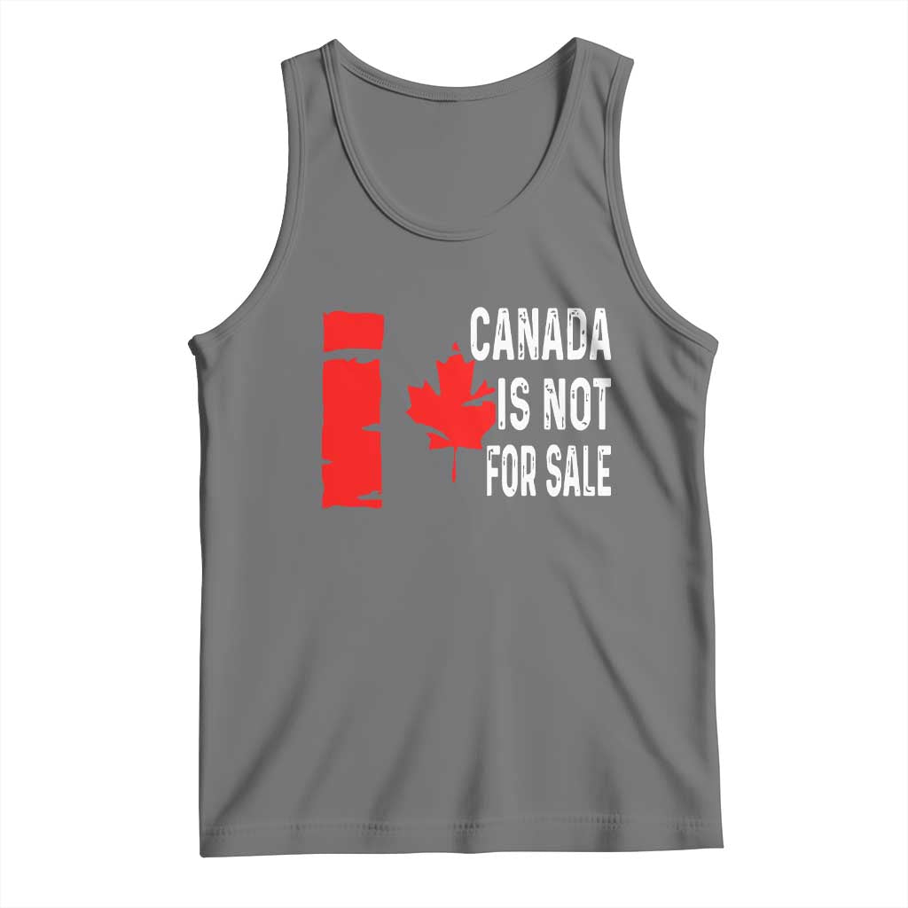 Canada Is Not For Sale Tank Top Maple Leaf Candadian Flag Distressed
