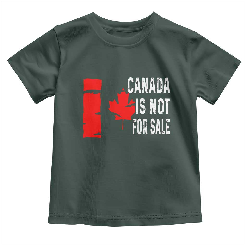 Canada Is Not For Sale Toddler T Shirt Maple Leaf Candadian Flag Distressed