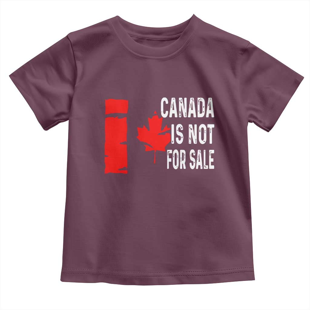 Canada Is Not For Sale Toddler T Shirt Maple Leaf Candadian Flag Distressed