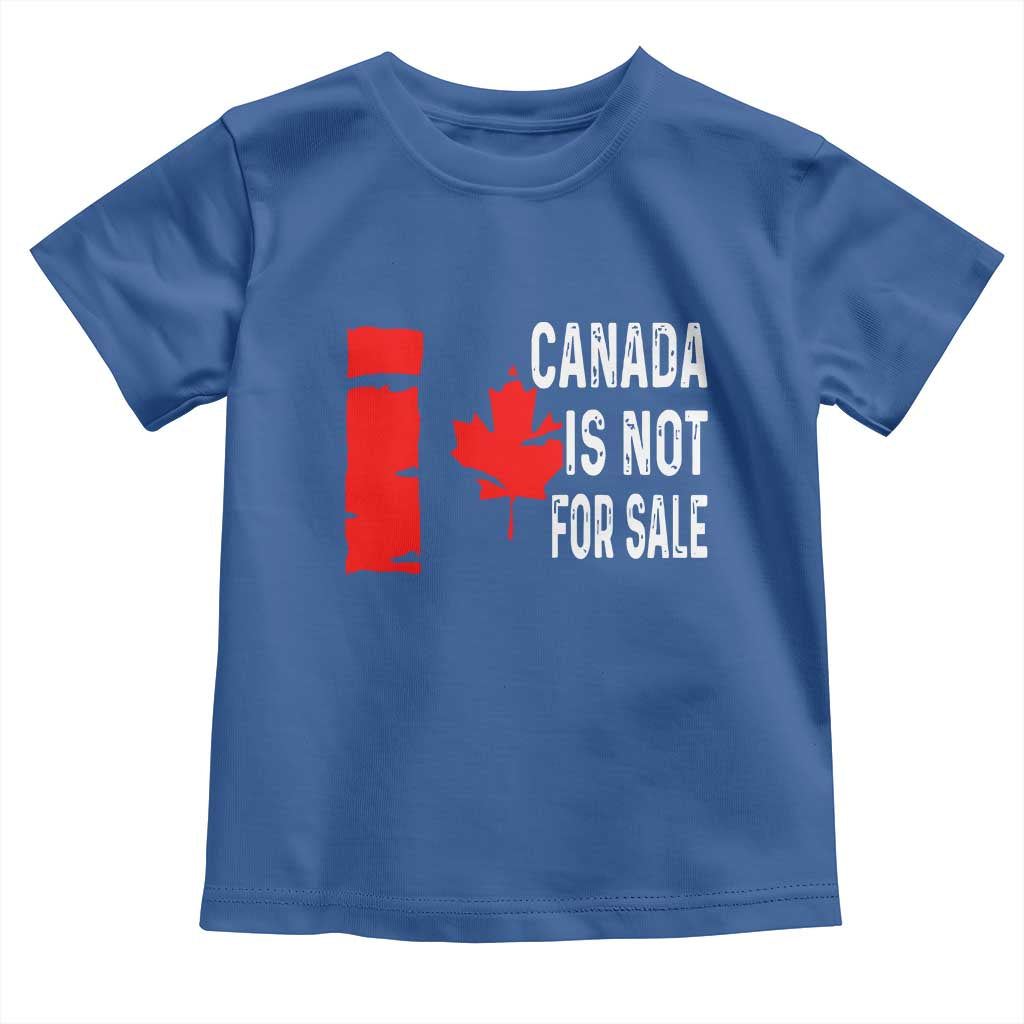 Canada Is Not For Sale Toddler T Shirt Maple Leaf Candadian Flag Distressed