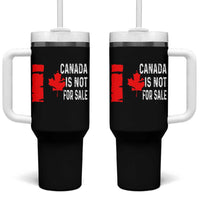 Canada Is Not For Sale Tumbler With Handle Maple Leaf Candadian Flag Distressed