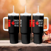 Canada Is Not For Sale Tumbler With Handle Maple Leaf Candadian Flag Distressed