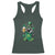 Funny St.Patrick's Day Raccoon Racerback Tank Top Patrick Drinking Irish