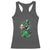 Funny St.Patrick's Day Raccoon Racerback Tank Top Patrick Drinking Irish