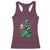Funny St.Patrick's Day Raccoon Racerback Tank Top Patrick Drinking Irish