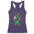 Funny St.Patrick's Day Raccoon Racerback Tank Top Patrick Drinking Irish