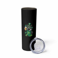 Funny St.Patrick's Day Raccoon Skinny Tumbler Patrick Drinking Irish