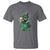 Funny St.Patrick's Day Raccoon T Shirt Patrick Drinking Irish