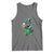 Funny St.Patrick's Day Raccoon Tank Top Patrick Drinking Irish