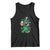 Funny St.Patrick's Day Raccoon Tank Top Patrick Drinking Irish