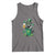 Funny St.Patrick's Day Raccoon Tank Top Patrick Drinking Irish