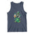 Funny St.Patrick's Day Raccoon Tank Top Patrick Drinking Irish