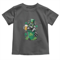 Funny St.Patrick's Day Raccoon Toddler T Shirt Patrick Drinking Irish