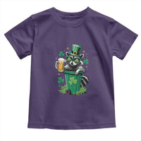 Funny St.Patrick's Day Raccoon Toddler T Shirt Patrick Drinking Irish