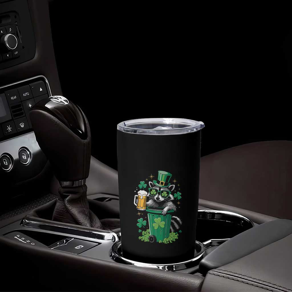 Funny St.Patrick's Day Raccoon Tumbler Cup Patrick Drinking Irish