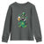 Funny St.Patrick's Day Raccoon Youth Sweatshirt Patrick Drinking Irish