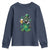 Funny St.Patrick's Day Raccoon Youth Sweatshirt Patrick Drinking Irish