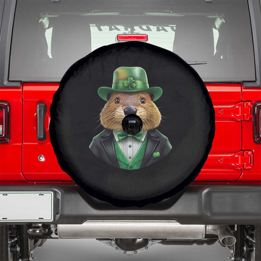 Funny Groundhog Leprechaun Spare Tire Cover Woodchuck Happy St Patrick's Day