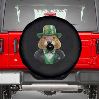 Funny Groundhog Leprechaun Spare Tire Cover Woodchuck Happy St Patrick's Day