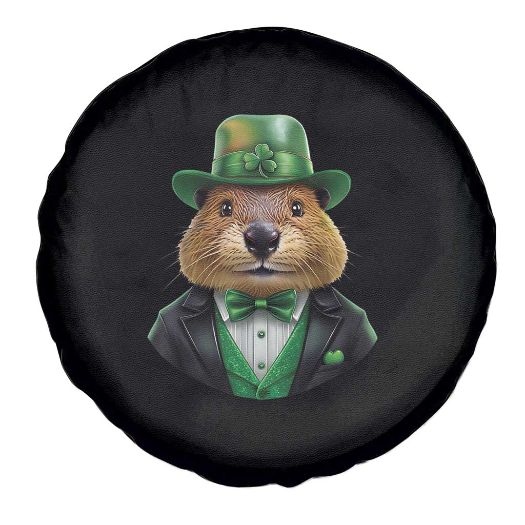 Funny Groundhog Leprechaun Spare Tire Cover Woodchuck Happy St Patrick's Day