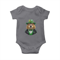 Funny Groundhog Leprechaun Baby Onesie Woodchuck Happy St Patrick's Day