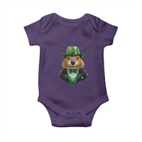 Funny Groundhog Leprechaun Baby Onesie Woodchuck Happy St Patrick's Day