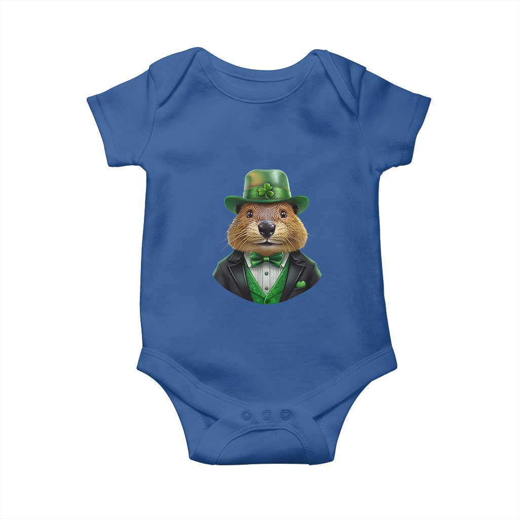 Funny Groundhog Leprechaun Baby Onesie Woodchuck Happy St Patrick's Day