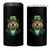 Funny Groundhog Leprechaun 4 in 1 Can Cooler Tumbler Woodchuck Happy St Patrick's Day