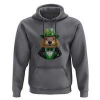 Funny Groundhog Leprechaun Hoodie Woodchuck Happy St Patrick's Day