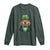 Funny Groundhog Leprechaun Long Sleeve Shirt Woodchuck Happy St Patrick's Day