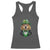 Funny Groundhog Leprechaun Racerback Tank Top Woodchuck Happy St Patrick's Day