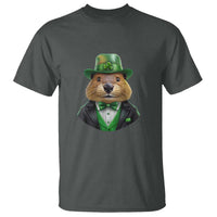 Funny Groundhog Leprechaun T Shirt Woodchuck Happy St Patrick's Day