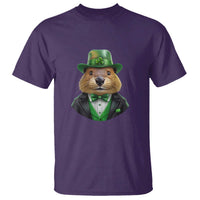 Funny Groundhog Leprechaun T Shirt Woodchuck Happy St Patrick's Day
