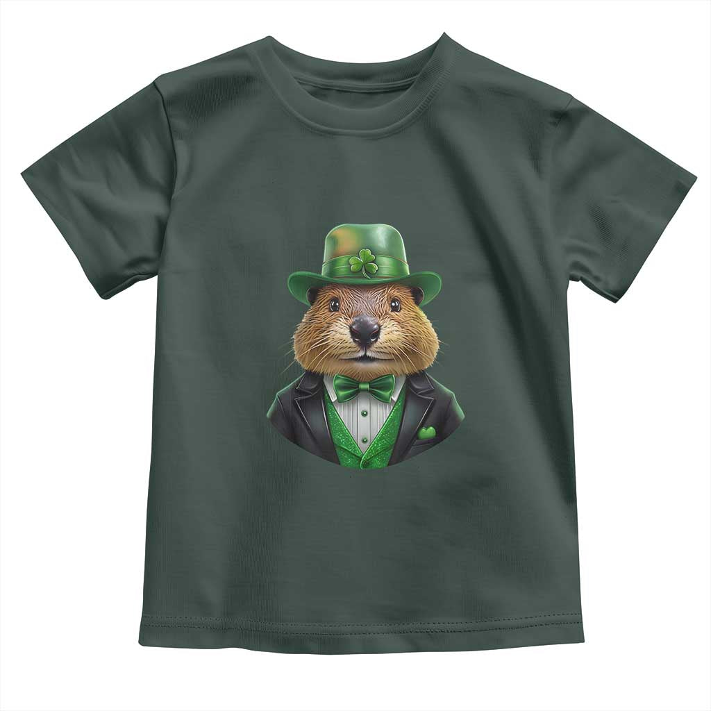 Funny Groundhog Leprechaun Toddler T Shirt Woodchuck Happy St Patrick's Day