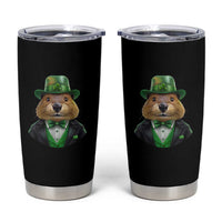 Funny Groundhog Leprechaun Tumbler Cup Woodchuck Happy St Patrick's Day